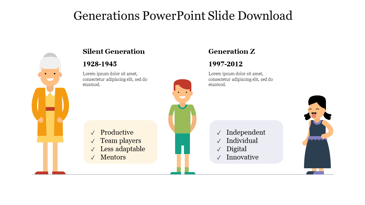 Generations PowerPoint Slide Download